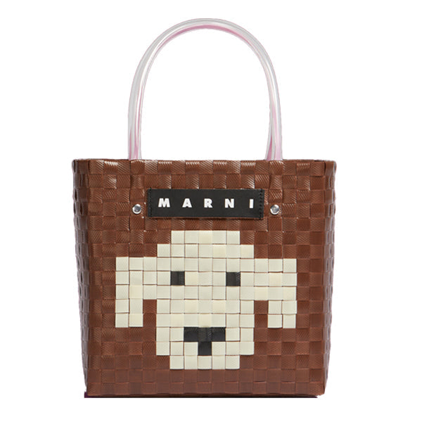 【超特価アウトレットセール！】人気アイテム再入荷！MARNI(マルニ) MARKET アニマルバスケットバッグトートバッグ 人気 カゴバッグ
